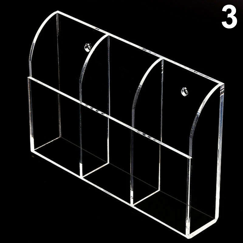 Fashion Acrylic Tv Fixed Storage Rack Simple Generous1-3 Remote Control Holder Case Wall Mount Storage Box For Home