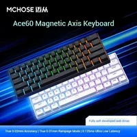 MCHOSE ACE60 pro Teclado mecánico de eje magnético para jugadores y deportes ordenador de escritorio con cable teclado personalizado regalo