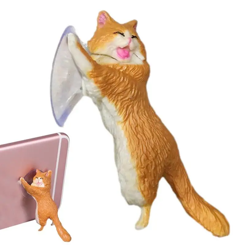 

Универсальный держатель для телефона с милым котом, настольная присоска, автомобильная подставка, дизайн присоски, держатель для животных для смартфона