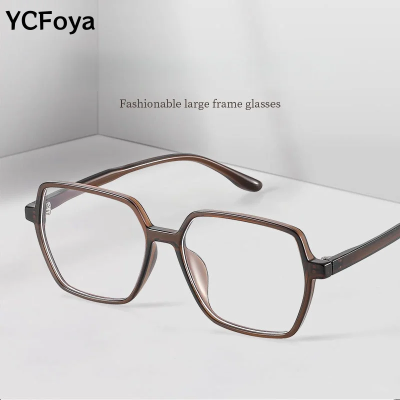 

New Fashionable TR90 Polygon Eyeglass Frame Ultra-light Comfortable Unisex Optical Frame Stylish Prescription Glasses 23088