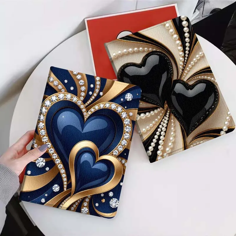 

Светящийся чехол-книжка «Сердце любви» для планшетов Xiaomi Mi Pad Mini 4 5 6 7 SE Pro Plus, Redmi Pad 2 SE 2025 8.8 11 дюймов