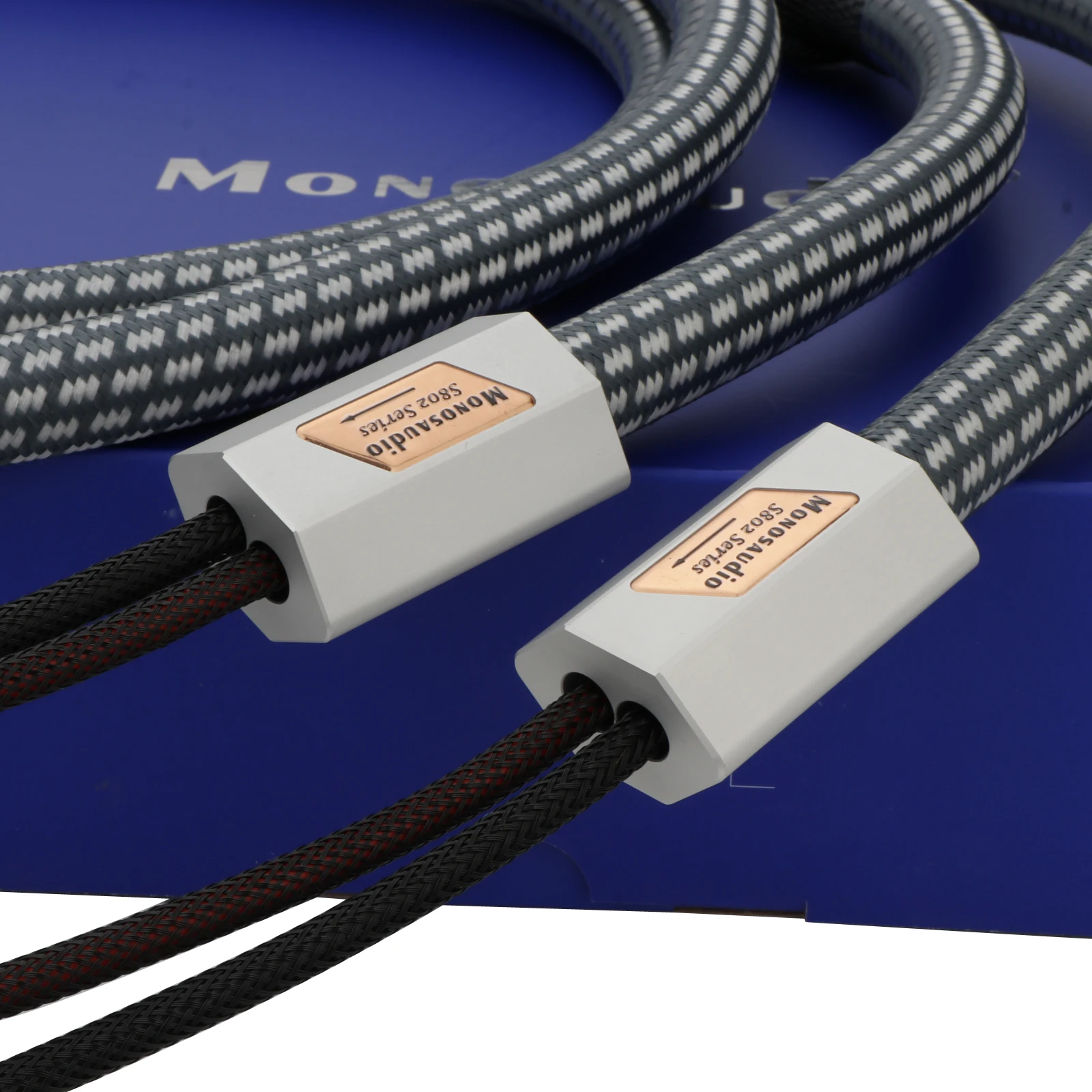 Пара монозаudio S802 11AWG акустический кабель с родиевым покрытием Y-образный лопаточный кабель для громкой связи для домашнего кинотеатра, высококачественная линия усилителя