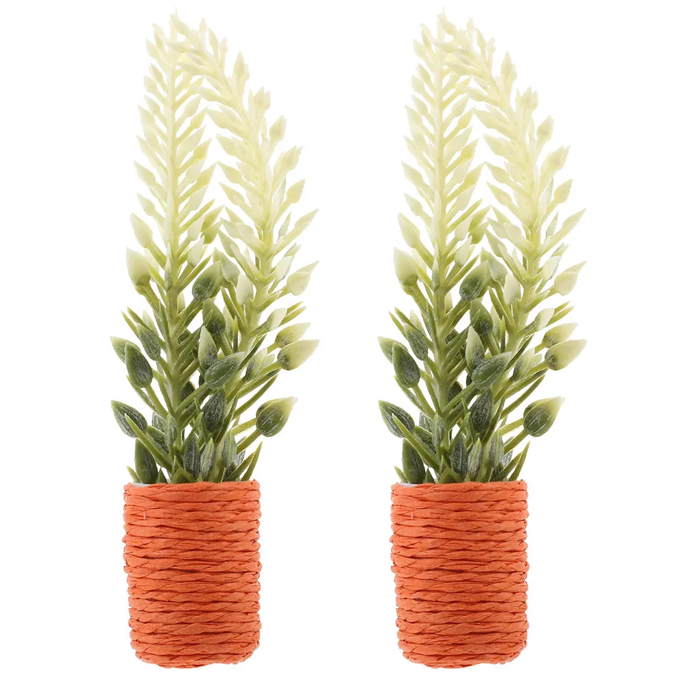 

2Pcs Miniature Bonsai Tiny Potted Plant Accessories for Mini House Decoration Lifelike Miniature Bonsai Plant Ornaments