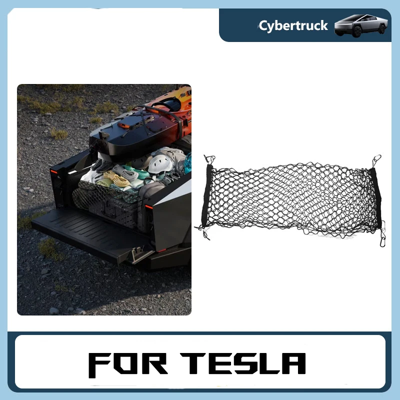 

Для багажника Tesla Cyberpick с фиксированным сетчатым карманом, модифицированные детали, аксессуары для хранения грузовиков Cyberpick