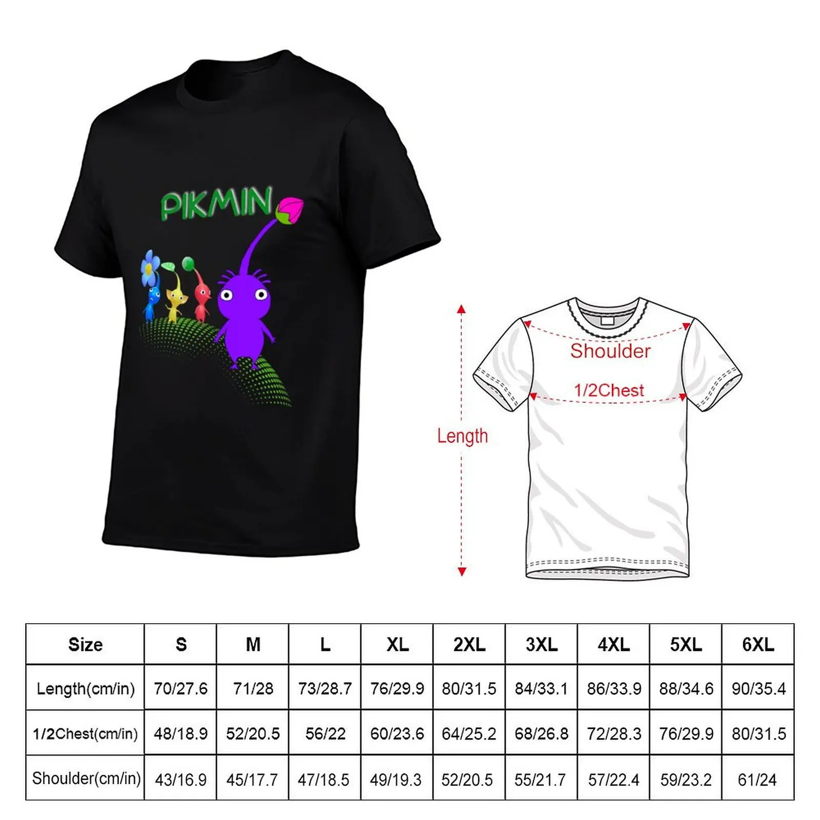 Pikmin T-Shirt t shirts for man cotton funny men t shirt cotton 100% man tshirt T-Shirt