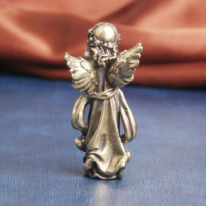 Solid Brass Angel Figurine House Decoration Gift Figurines Home Decorations