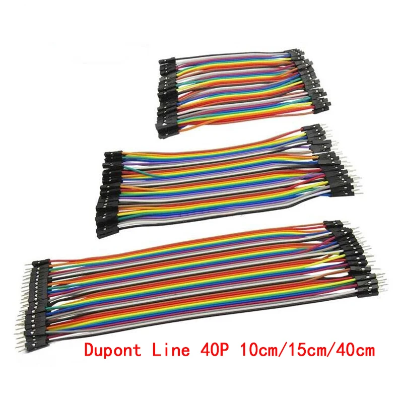 Dupont Line 40P 10cm/15cm/40cm Male to Male + Female to Male and Female to Female Jumper Wire Dupont Cable for arduino DIY KIT