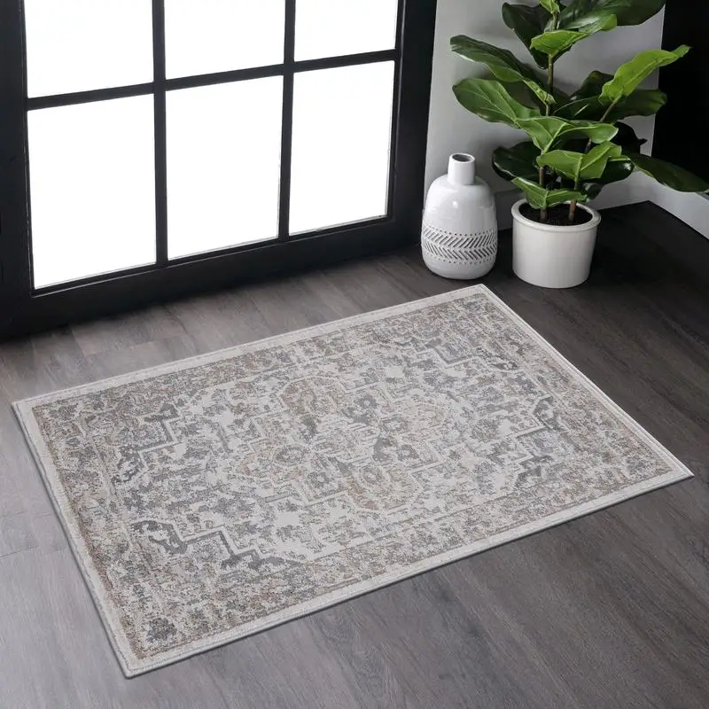 

Oriental Beige Ivory 2x3 Doormat Rug