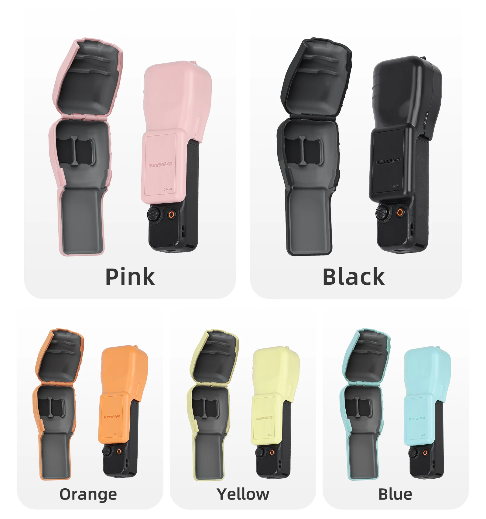 Protective Case Internal Soft Rubber Protective For DJI Osmo Pocket 3 Lens Screen Protector Anti-fall Cover Quick Release Shell