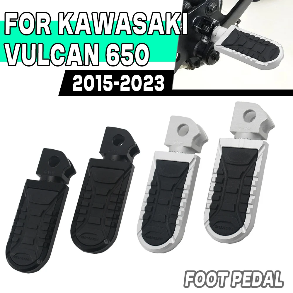 

Передние подножки мотоцикла для K-awasaki Vulcan 650 VULCAN650 2015-2023, подставка для ног водителя, алюминиевые подножки, аксессуары