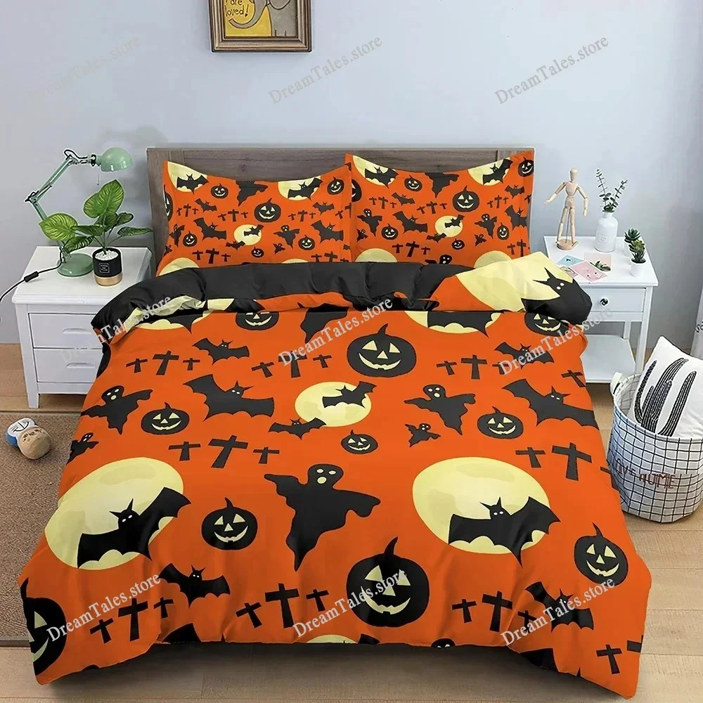

3D Print Bedding Set Halloween Pattern Duvet Cover Comforter Covers Single Twin King ​Size Quilt Cover With Pillowcase