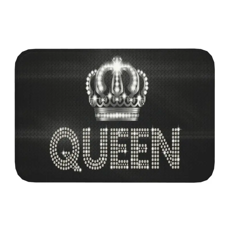 Queen Rhinestone Front Door Floor Entrance Mats Indoor Bling Diamond Bathroom Kitchen Doormat Bedroom Carpet Rug