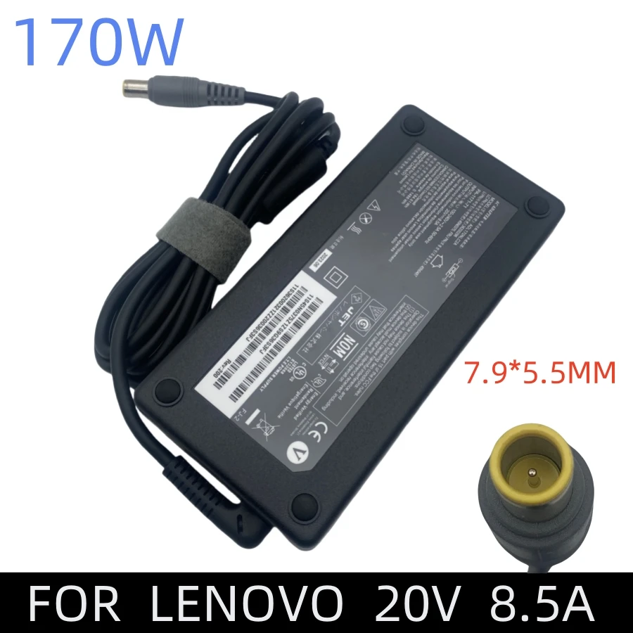 Ładowarka do laptopa 170W 20V 8.5A 7.9*5.5mm do Lenovo ThinkPad W520 W530 T520 45N0112 45N0113 ADL170NL3A zasilacz AC
