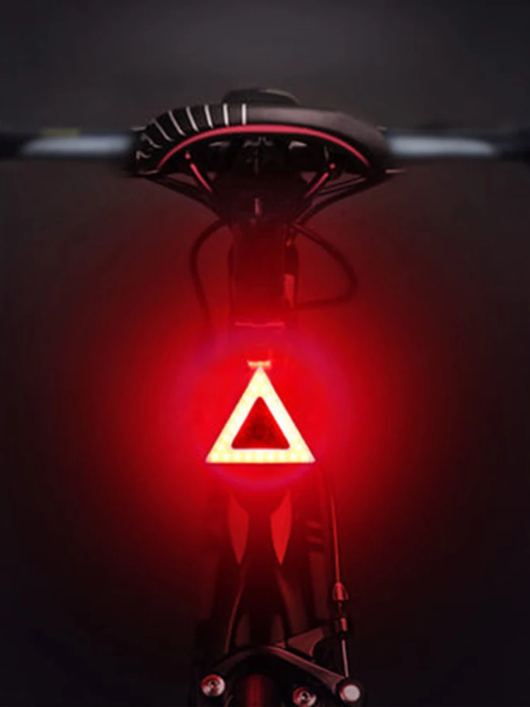 AliExpress cycle zone Bicycle Rear Light Creative Taillights Type-C Rechargeable MTB Road Bike Tail Light Cycling Back Lights for Night Riding Safety