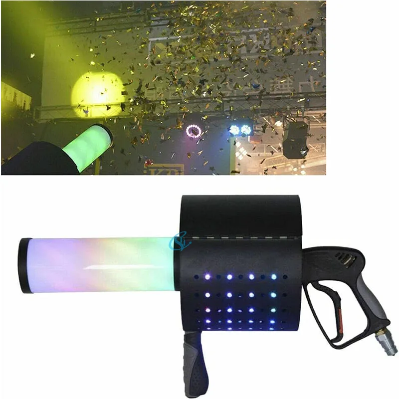 

Stage Equipment CO2 Gas Column Color Paper Spray Gun Color Dj Fog Column Spray Gun Mannual Control Disco Nightclub