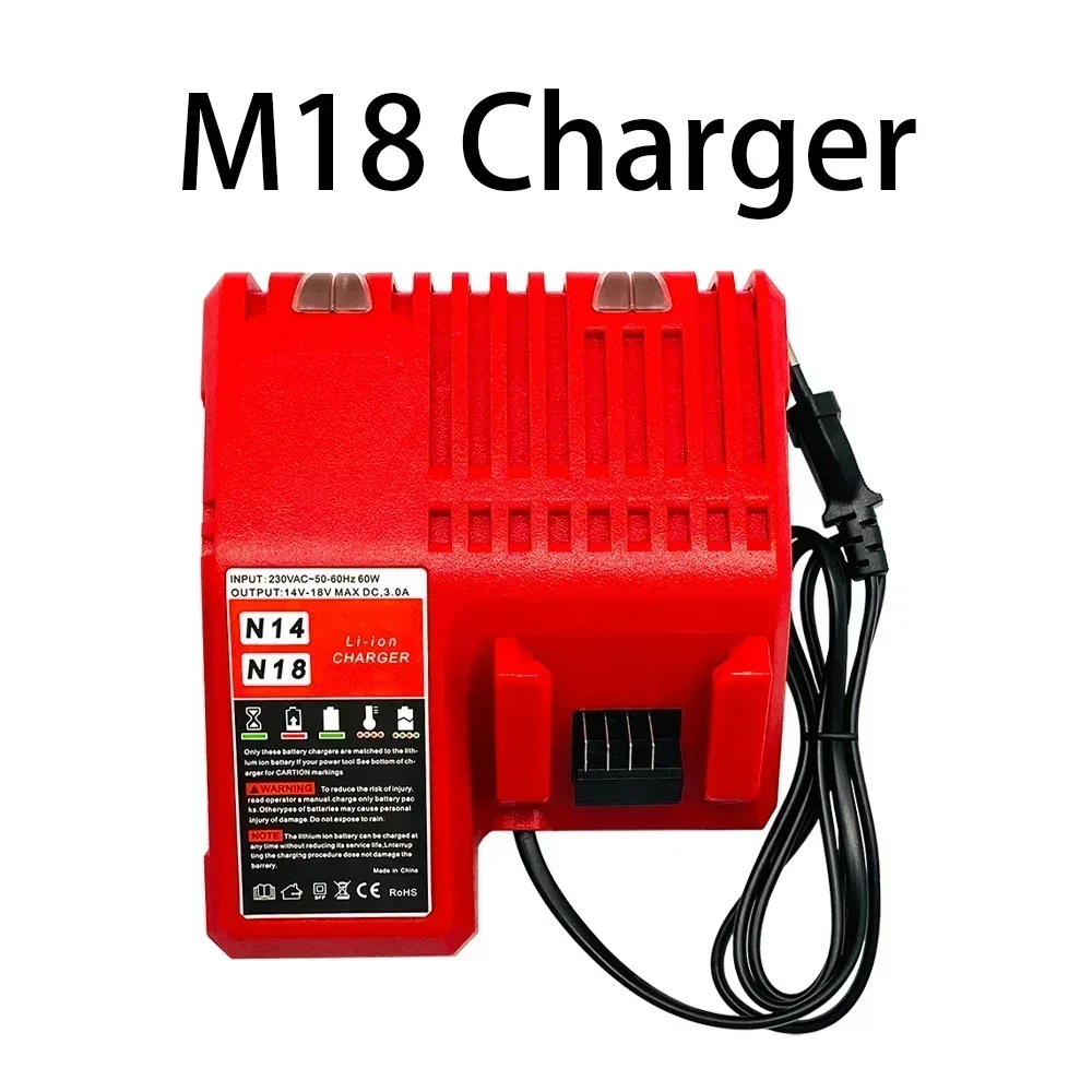 New Milwaukee M18 48-11-1815 48-11-1850 2646-20 2642-21ct service M18 battery positive charger 18V 12800mah