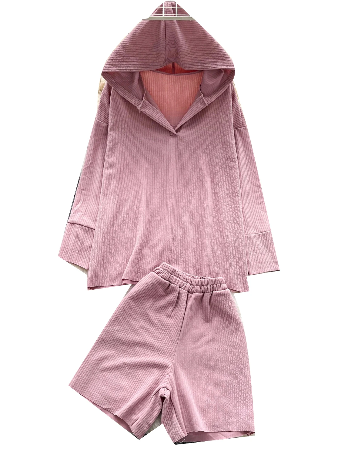 Faionable High Waist Loose Long Sve Top And orts Set Chic Lazy Sle Versatile Casual Outfit for Women Autumn Wear