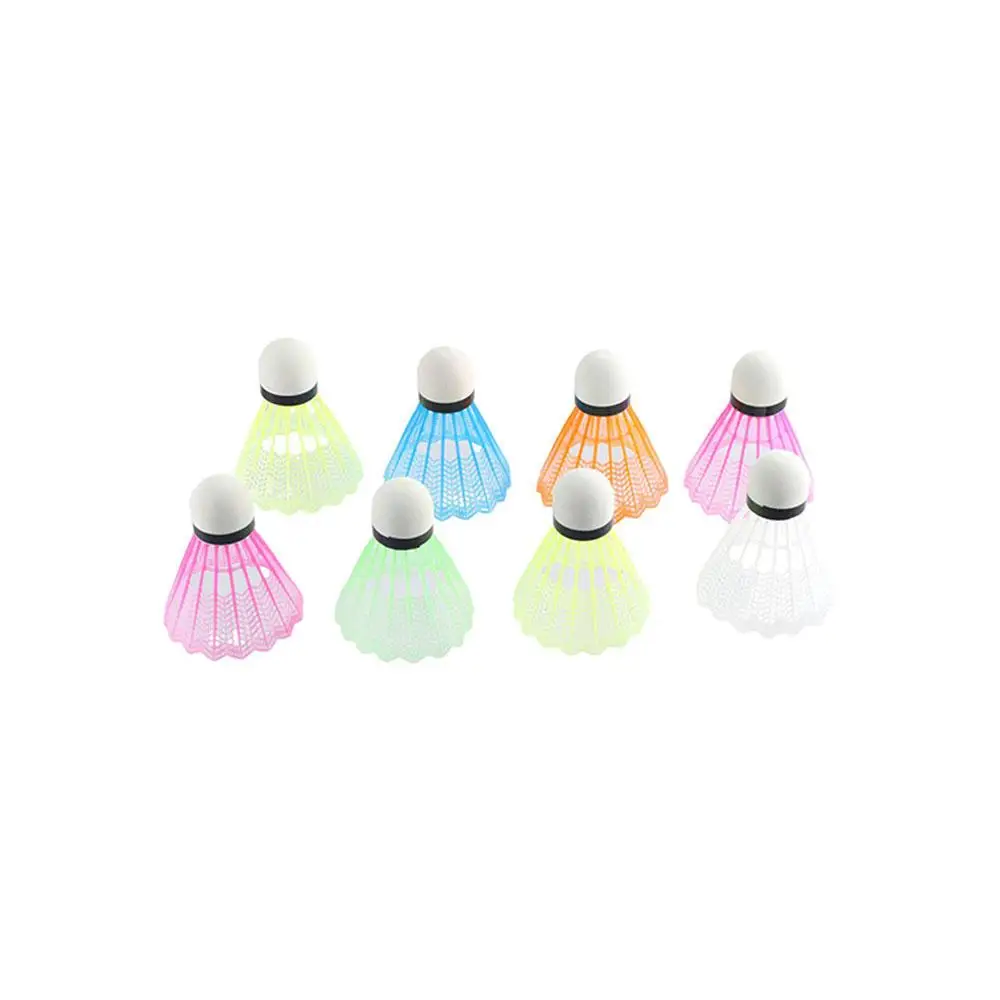 

12pcs Plastic Sport Training Sports Game Colorful Outdoor Shuttlecocks Products Training Ball Badminton Balls Shuttlecock
