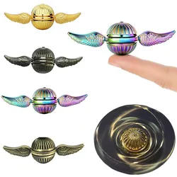 Golden Snitch Fidget Spinner Metal Antistress Hand fingertip gyro Rotation Cupid Spinning Top Stress Relief Toys for Kid Adults