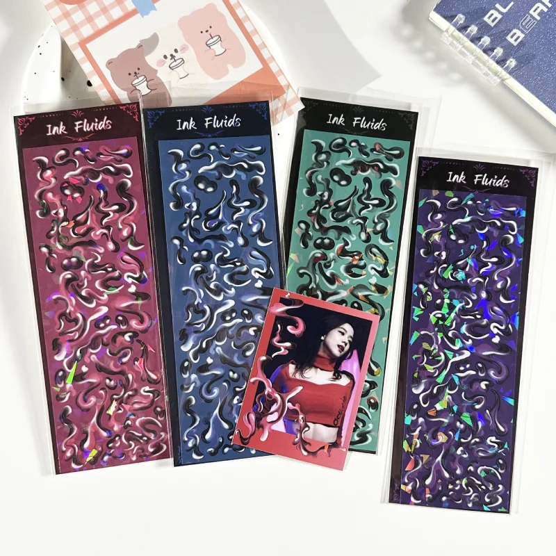 Retro Antique Ink Stickers Handbook Photo Album Star Card Photo Notebook Diary Scrapbook DIY Decorative Cartoon Stickers