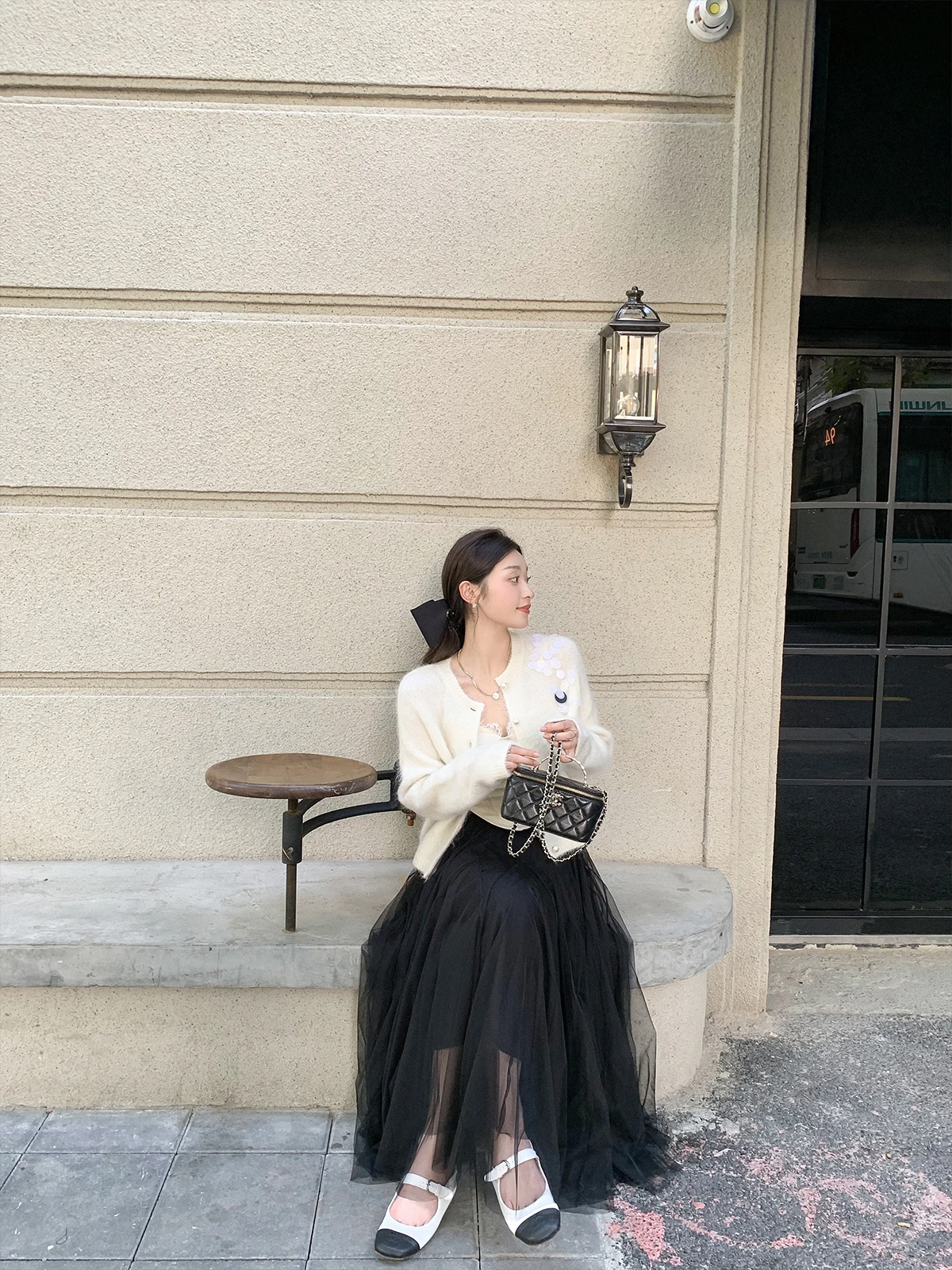 

Женский шерстяной кардиган Cchen Ladycharm для осени и зимы, утепленный, с уникальным дизайном из пайеток, круглый вырез, свитер