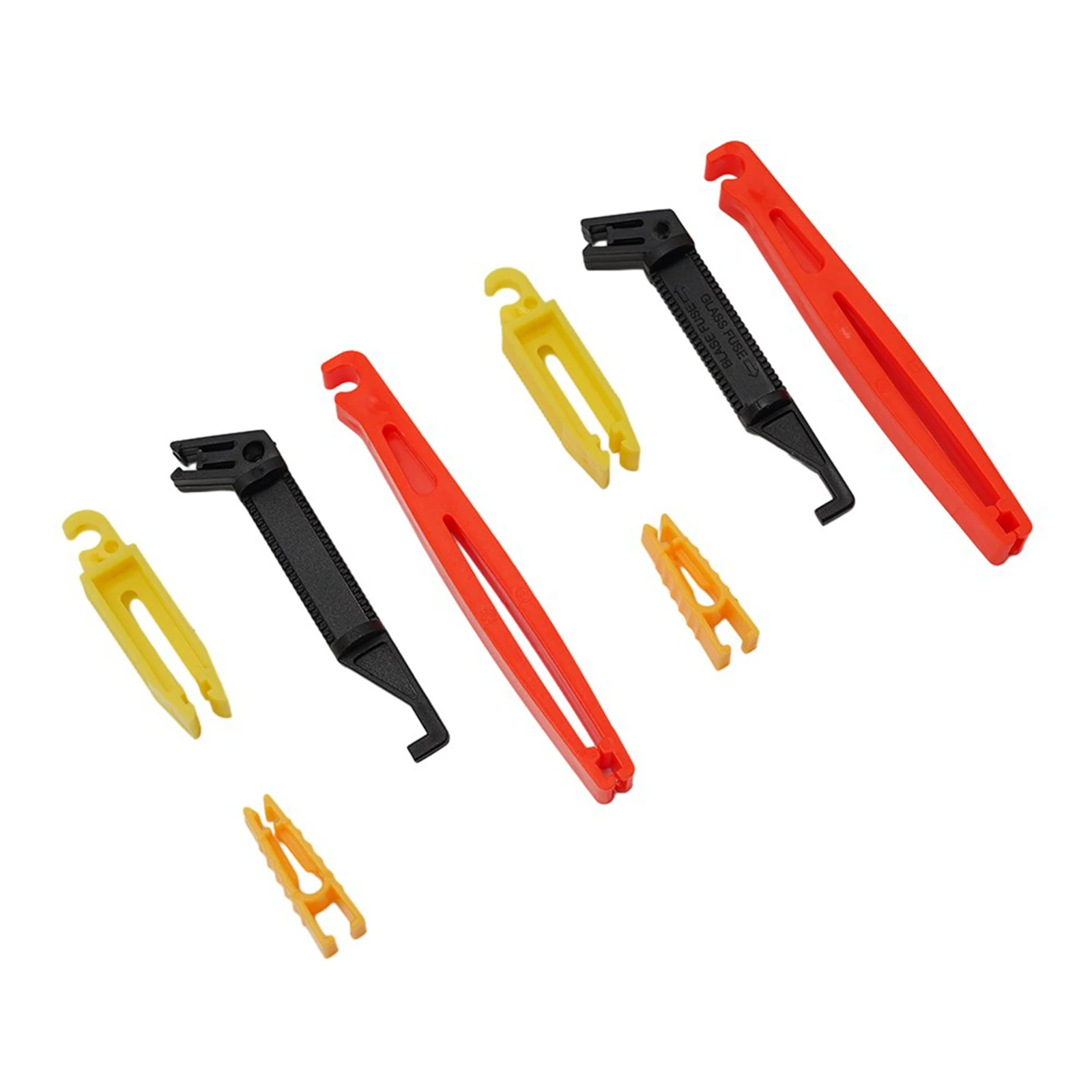 8Pcs Car Fuse Puller Fuse Clip Tool Extractor Removal Universal Mini Plastic Blade Fuse Puller For Car Fuse Holder Accessories