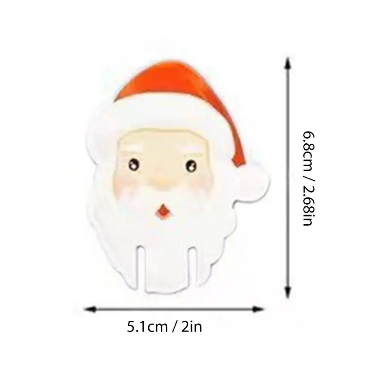 แก้วไวน์เครื่องหมาย Charm คริสต์มาส 100PCS Santa Claus เครื่องหมายไวน์สําหรับแว่นตาเทศกาลไวน์ Charm ทนทานแก้ว Charm