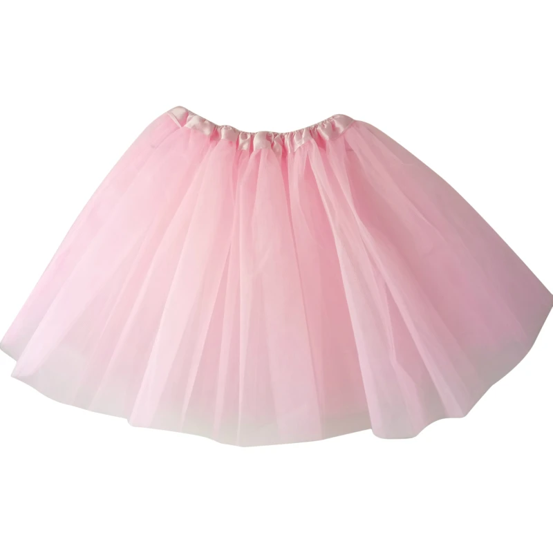 New Adult Dance Skirt One Size Waist Halter Wide Waist Puffy Skirts Halter Skirt Net Yarn Three Layers Six Pieces