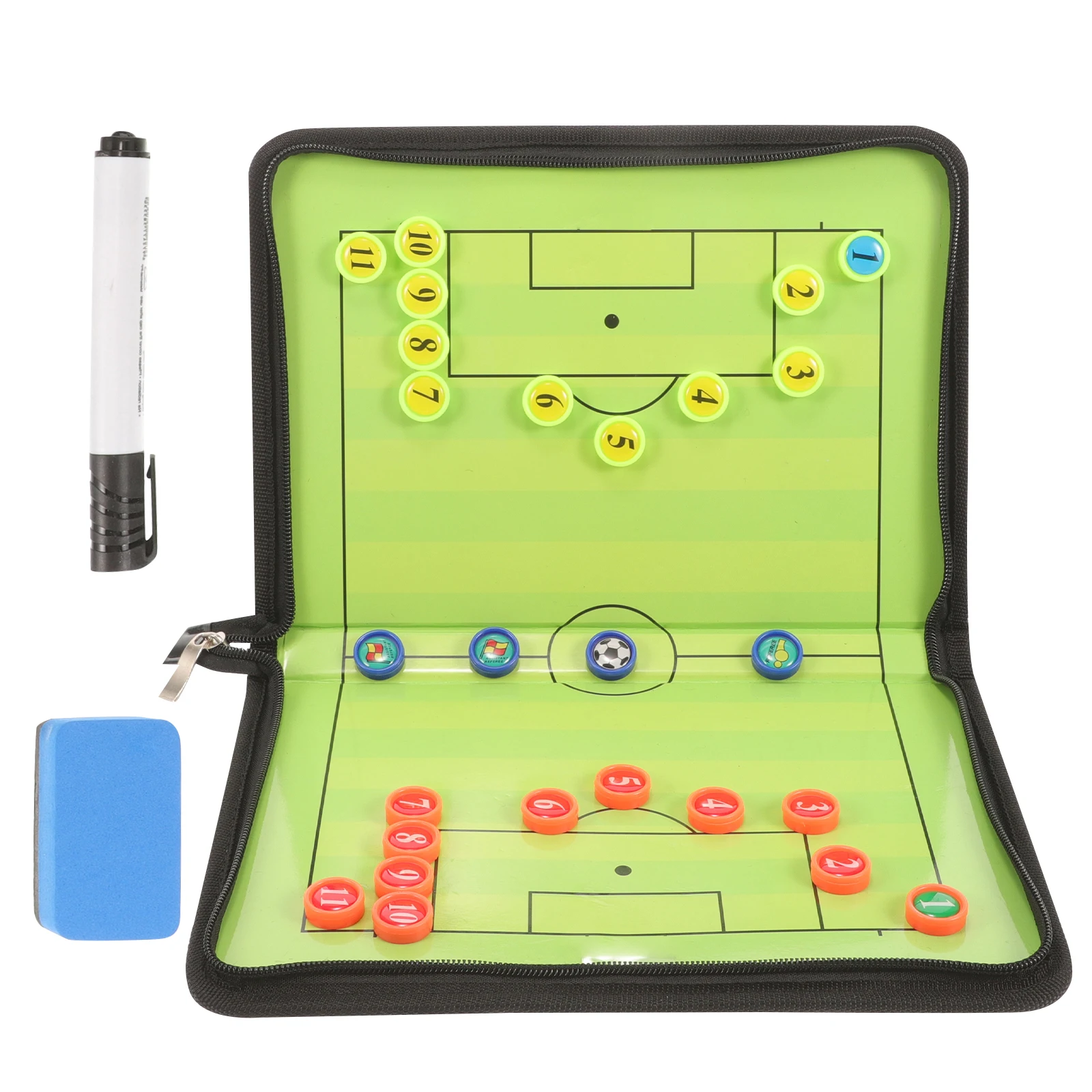 Football Soccer Magnetic Board Coaching Strategy Kit Smooth Surface Lightweight User Friendly Gift Idea