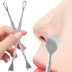 Double-ended Rounded and Ultra-thin Blackhead Remover Shovel Facisl Cleaning Black Dots Pimple Comedone Extractor Skin Care Tool