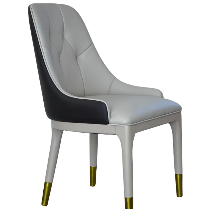 

Solid Wood Italian-style Dining Utensils Comfortable Breathable Durable Backrest Chair Sencillo Y Bonito Dining Room Furniture