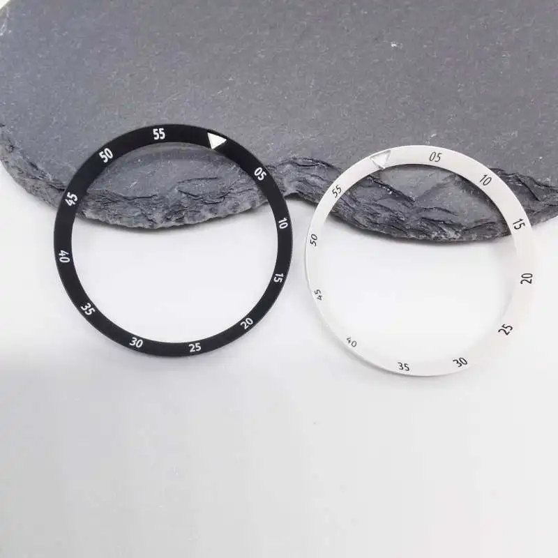 31.3mm Watch Chapter Ring for NH35 NH36 4R 6R Modified Scale Rings for Skx007 Skx009 Watches Accessories Inner Diameter 27.6mm