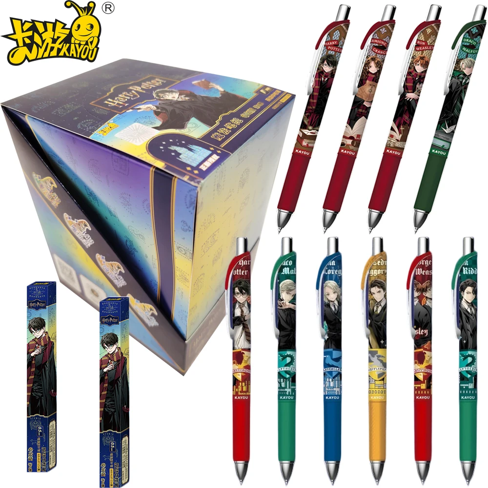 

New Original KAYOU Harry Potter Gel Pen Blind Box Cartoon Premium Practical Ballpoint Pen Children Learning Stationery Fun Gifts