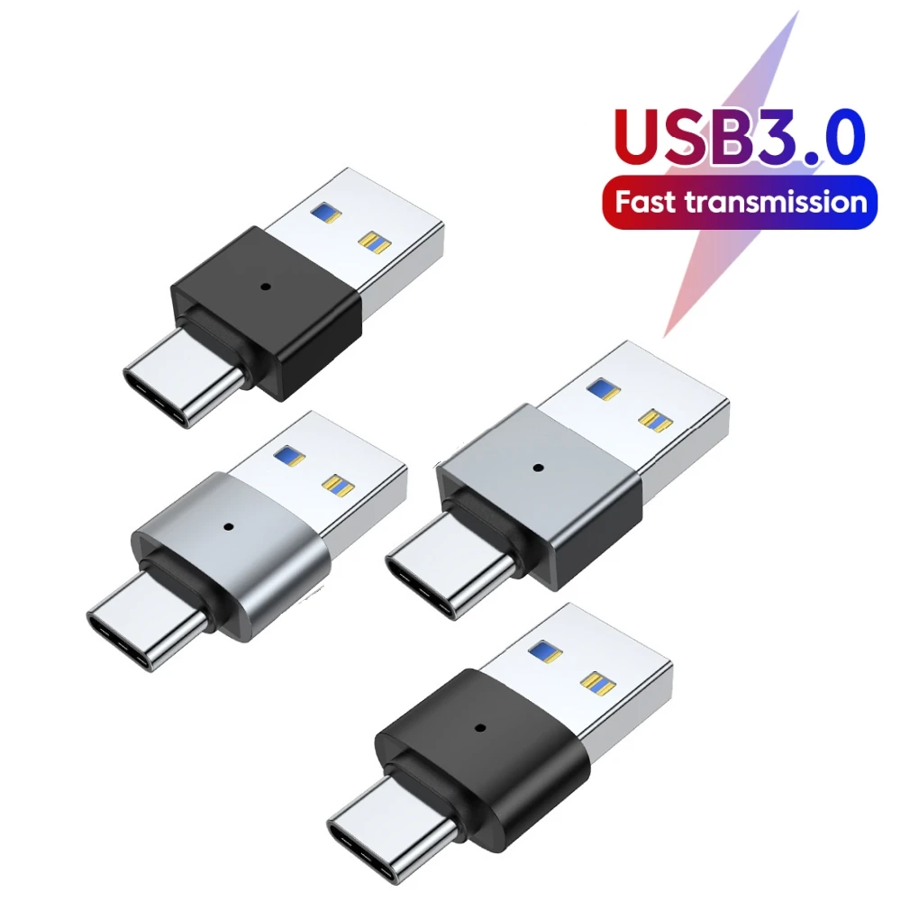 

USB 3.0 Male to Type-c Male Adapter Charging Data Transfer Converter Adapters for Iphone 15-16 Samsung Mobile Phone