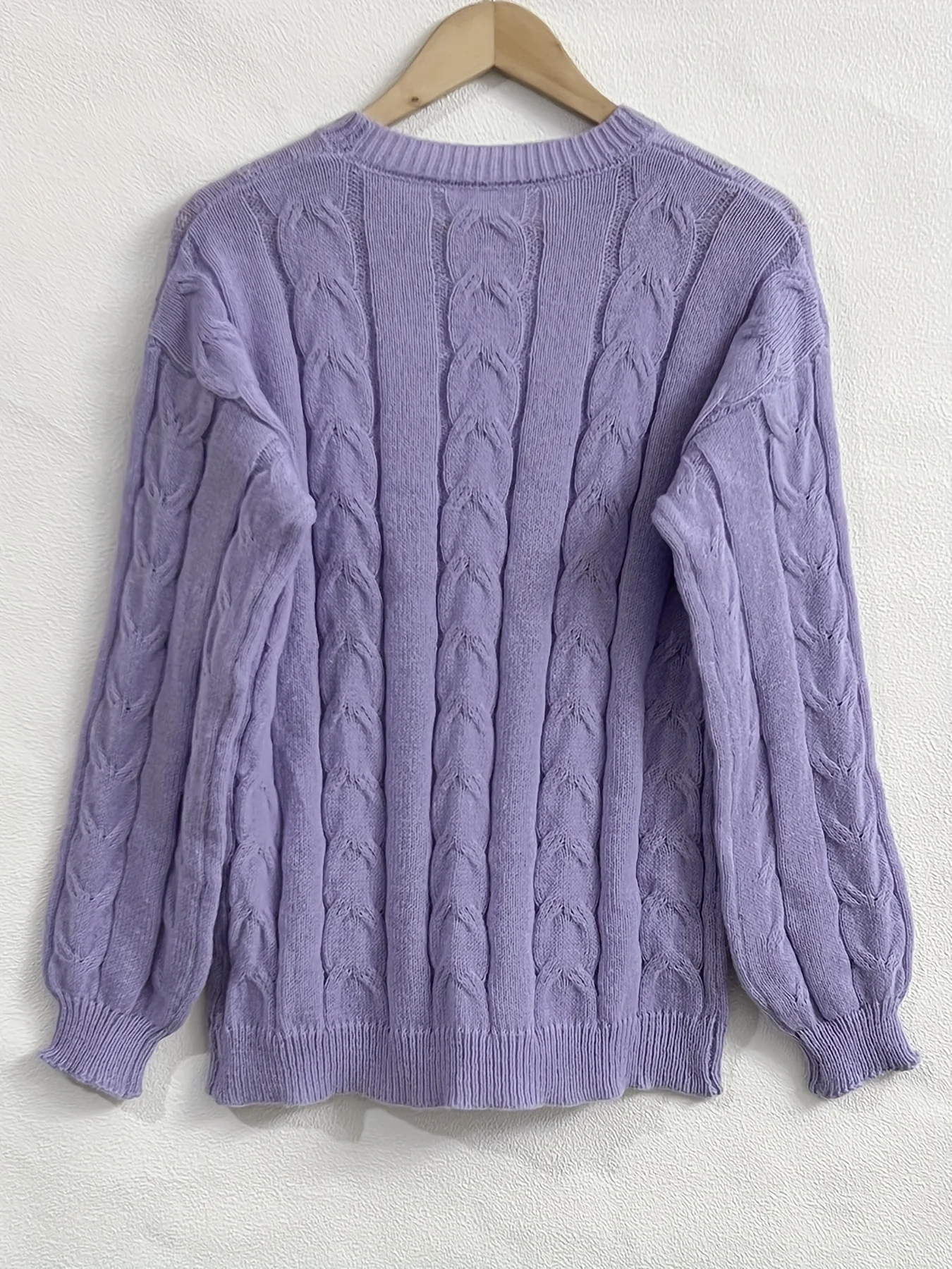 Solid Knitted Two-piece Set Casual Long Sleeve Sweater & Skirt Outfits Women\'s Clothing
