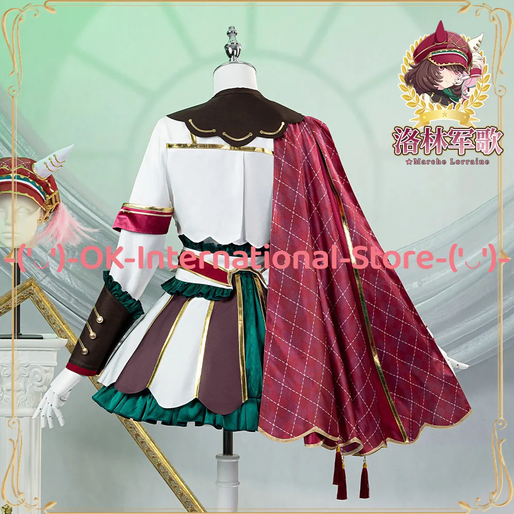 Uma Musume Pretty Derby Marche Lorraine Cosplay Costume Forever Young Rose Kingdom Outfit Halloween Carnival Party Uniform Suit