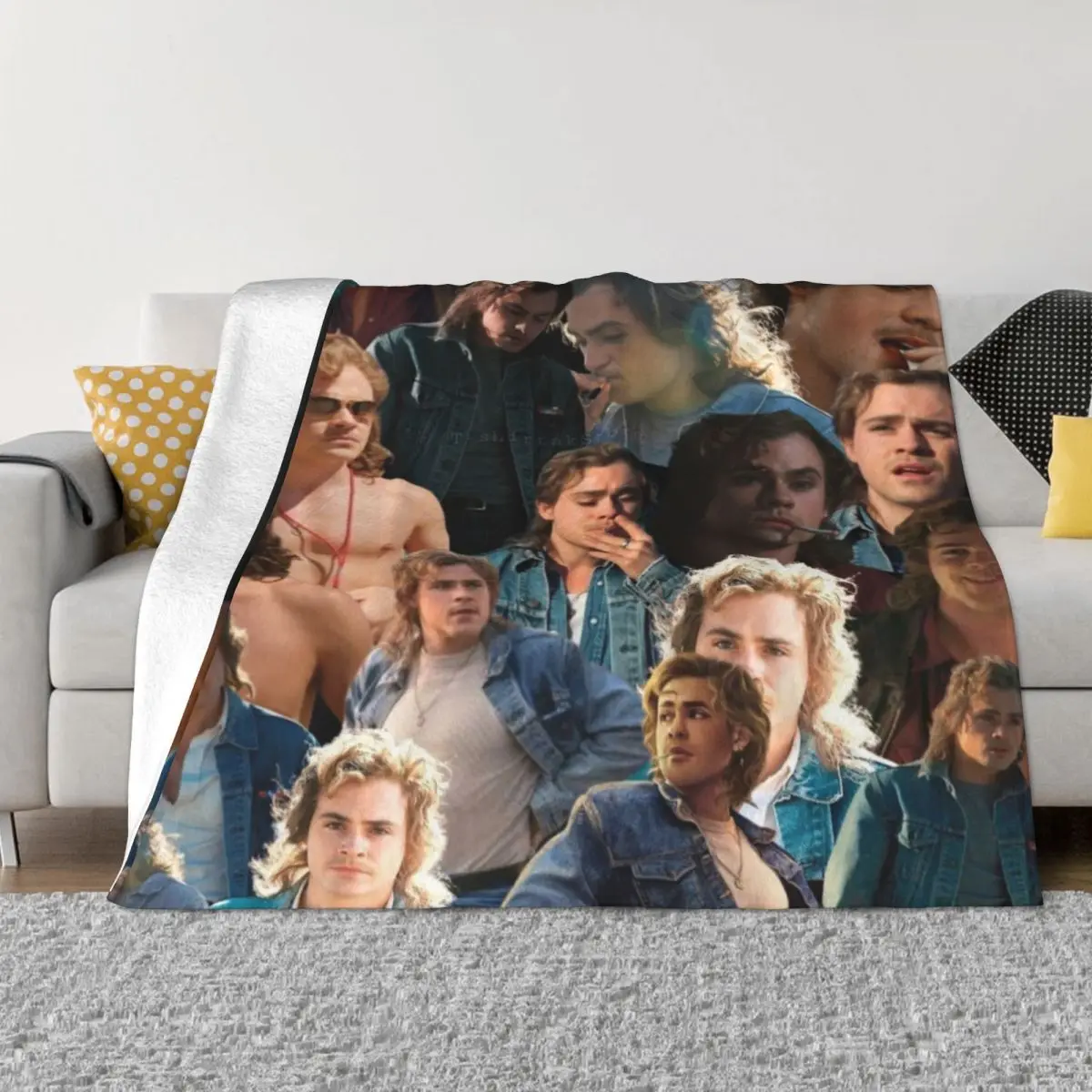 

dacre montgomery photo collage Throw Blanket Dorm Room Essentials Soft Blanket Blanket Luxury Bed Fashionable Blanket