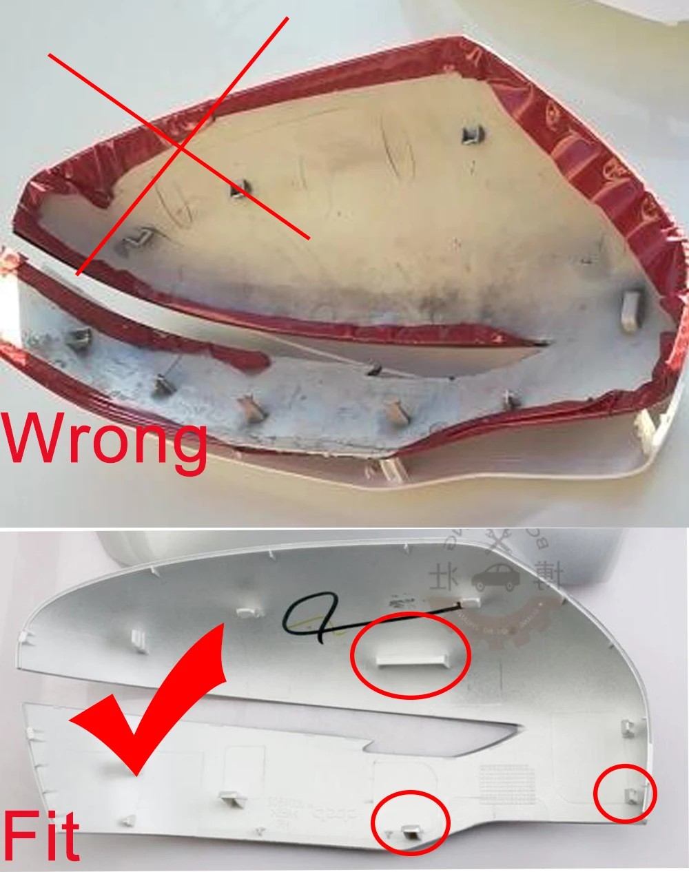 CAPQX Side Rearview Mirror Cover Rear View Mirror Cap Lid Shell For Qashqai J11 X-Trail T32 Murano Pathfinder Rogue Sport