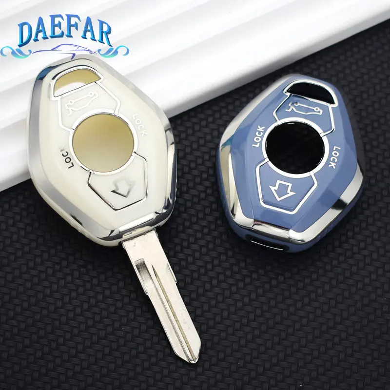 Yeni TPU araba anahtarı durum kapak kabuk Fob BMW X3 X5 Z3 Z4 3 5 7 serisi E38 E39 E46 E83 1998 - 2005 anahtarsız koruyucu aksesuarları