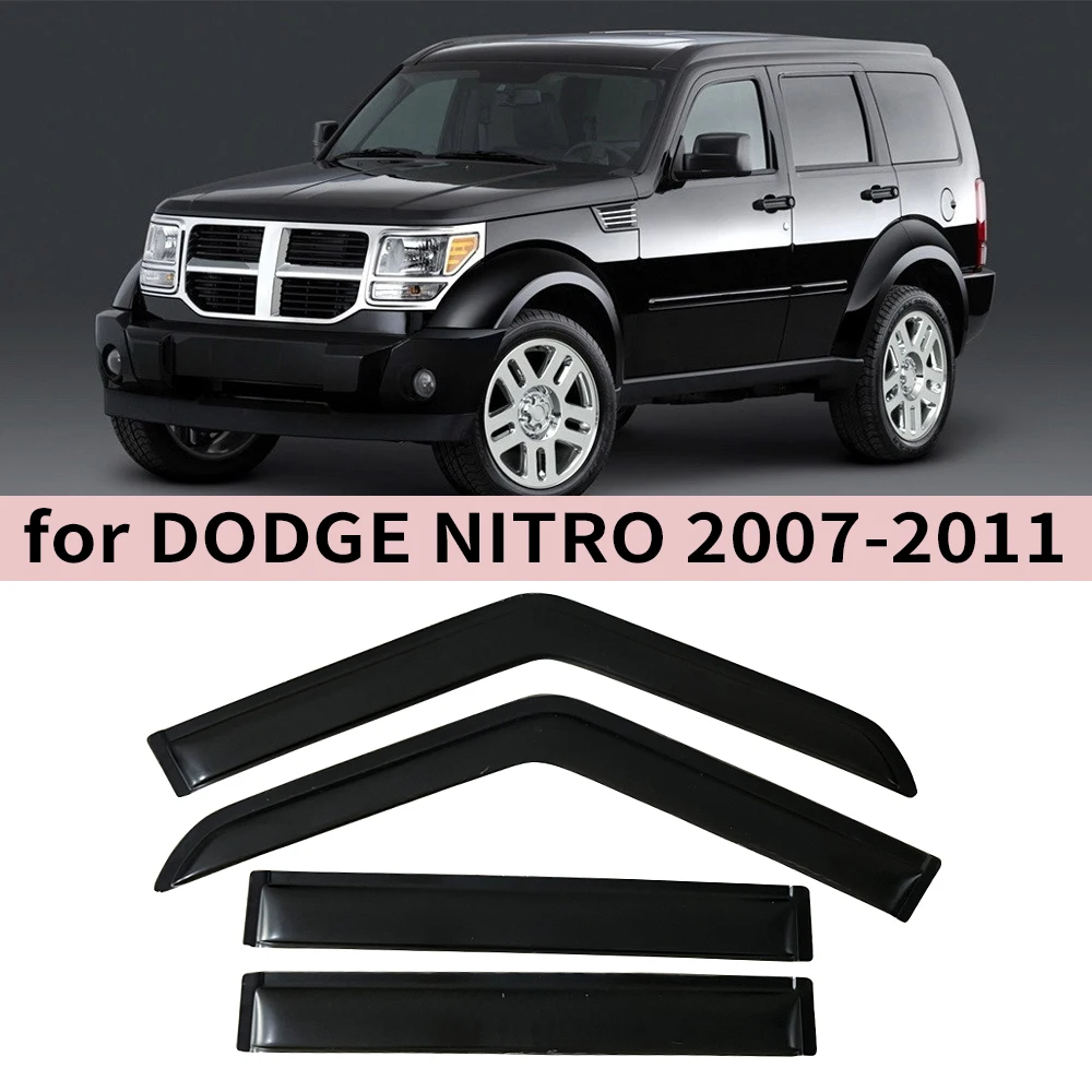 

Window Visor for DODGE NITRO 2007 2008 2009 2010 2011 Wind Deflectors Rain Guards Door Visor Vent Shades Ventvisor Sun Rain