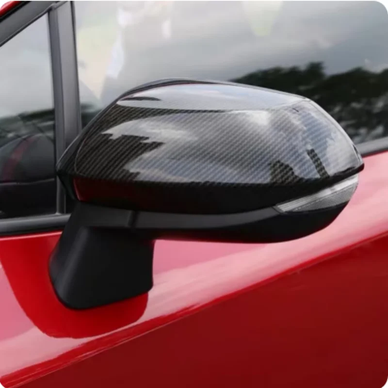 ABS Carbon fiber Car Side Rearview Mirror Cap Decorate Cover Shell Trim for Toyota Corolla/levin  2019- 2022 Accessories