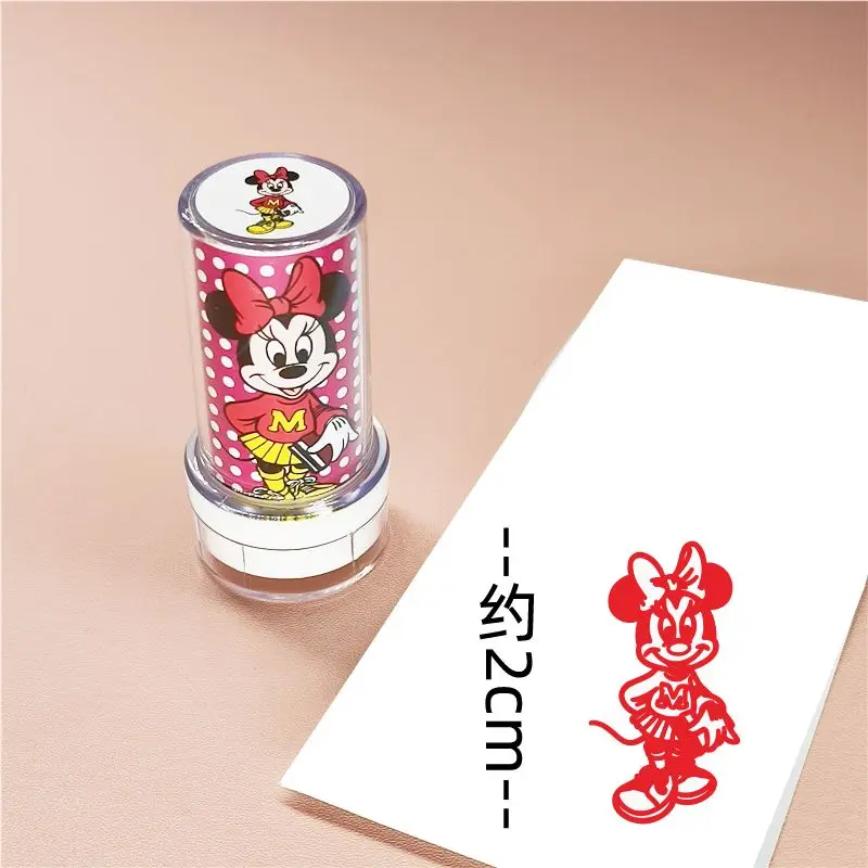 Disney Anime Minnie Mickey Mouse Snow White Cartoon Seal Children\'s Handbook Colorful Photosensitive Seal Girl Boys Reward Gift