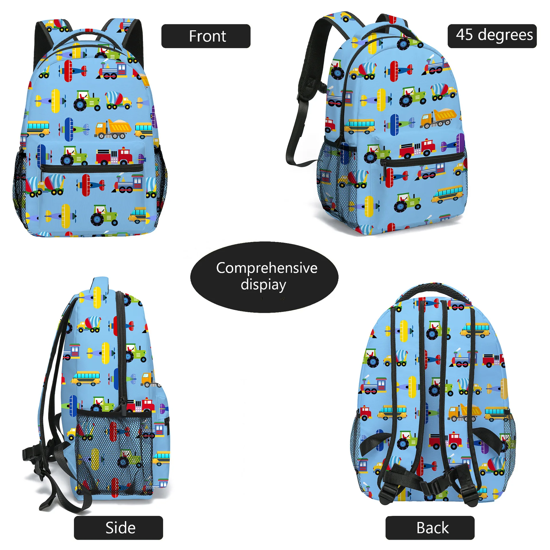 Custom Kids Backpacks for Boys and Girls,Cute Lightweight Bookbag Toddler Preschool Backpack with Insulated Lunch Bag