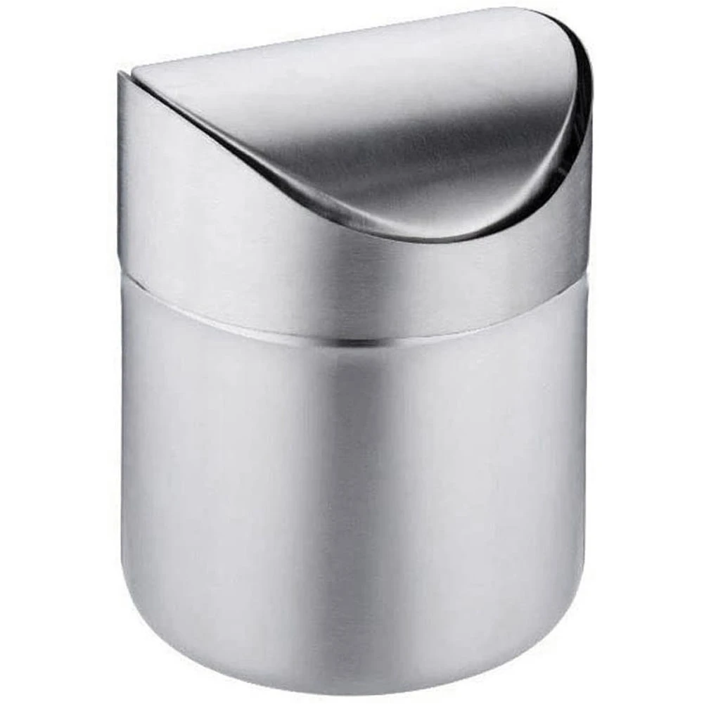 BUY A1243ZMini Trash Can for Desk with Lid Desktop Trash Can Small Tiny Countertop Trash Bin Can for Bathroom Kitchen