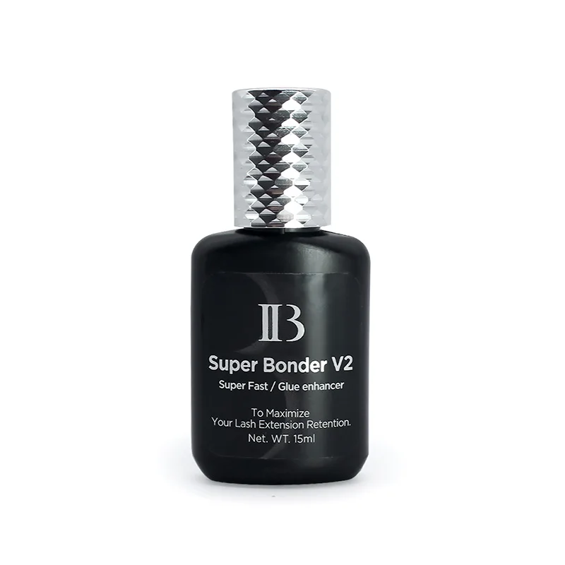 10 Bottles IB Super Bonder V2 Glue for Eyelash Extensions 15ml Korea IB Primer False Lash Glue Clear Adhesive Hardener Tools