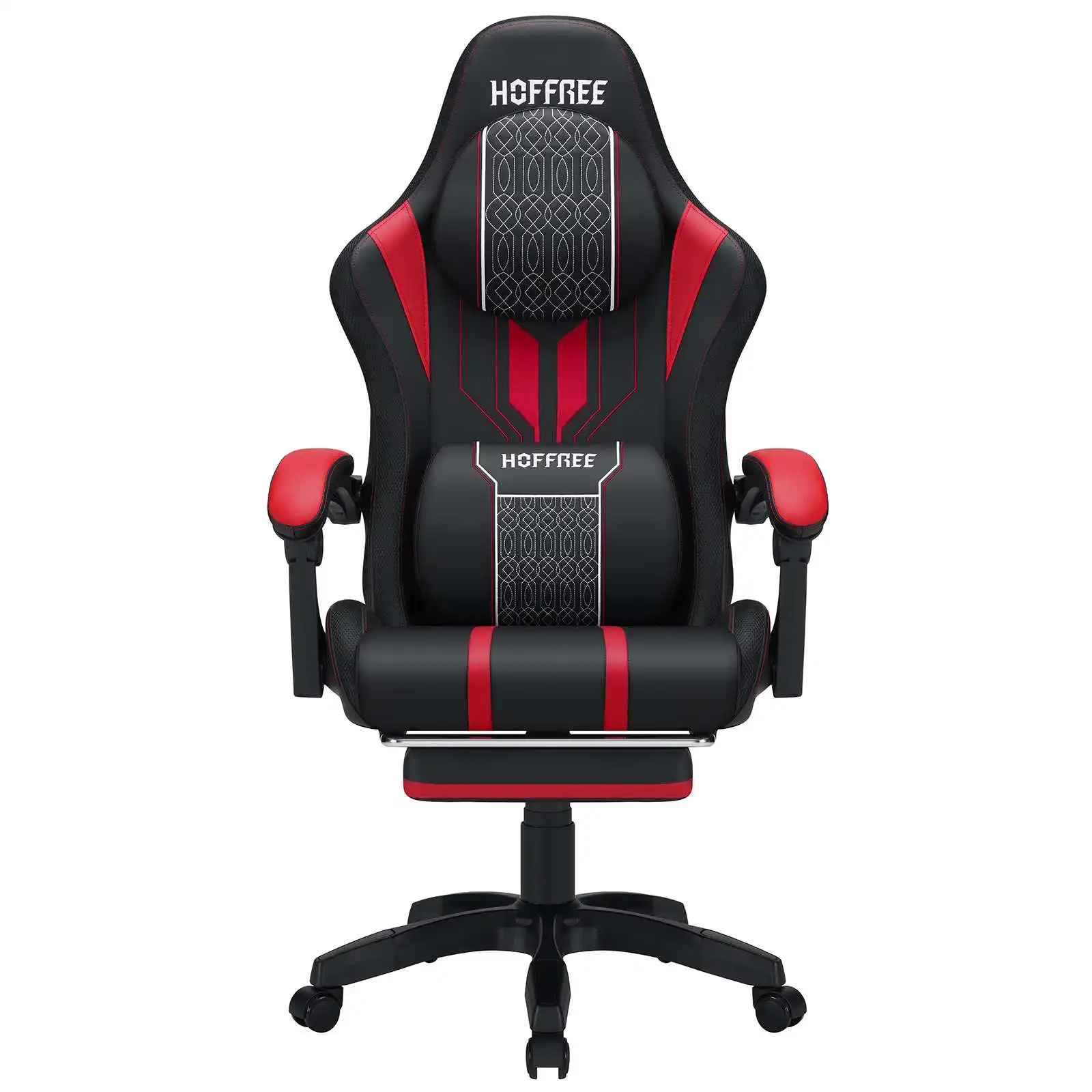 Top-rated Gaming Chair with Increased Size  Single-function Massage  and Adjustable Armrests