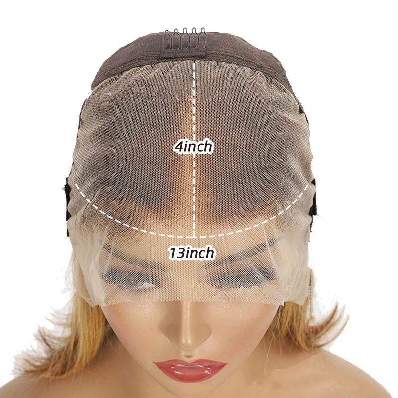 Short Straight Pixie Cut Bob Wig 13x4 Lace Frontal Wig Bob Human Hair Wigs For Women Remy Human Hair Wig