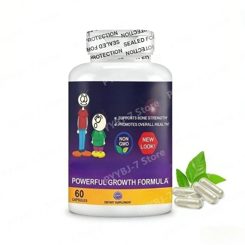 

Капсулы для роста: укрепление костей, улучшение здоровья и иммунитета всего организма с кальцием, коллагеном и травами