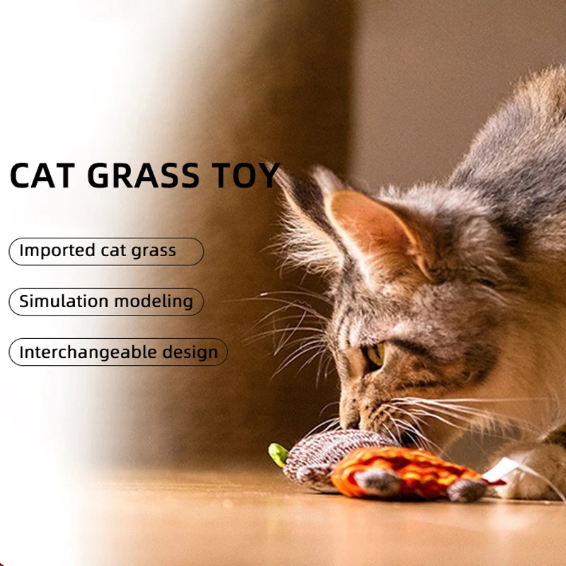 GiGwi Pet Toys Refillable CATNIP Series Cat Toy Simulation modeling Washable Canvas Replaceable Catnip Toys Pet Products For Cat