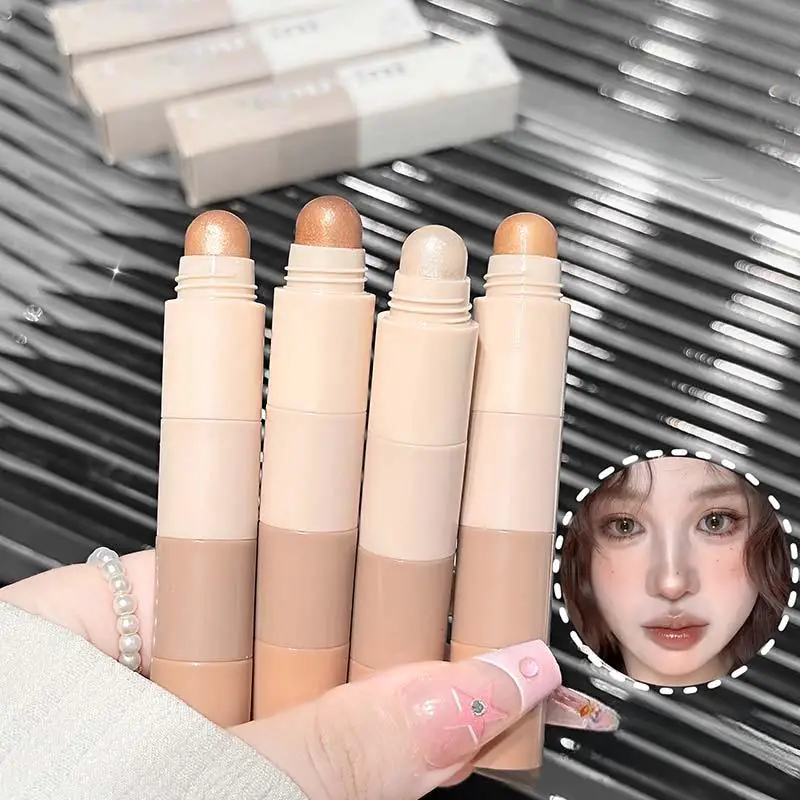 4-in-1 Multi-Color Contouring Stick Nose Shadow Contour Silky Matte Cream Easy Application for Facial Brightening Product